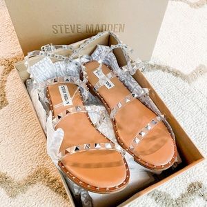 Steve Madden Travel Sandals in Clear